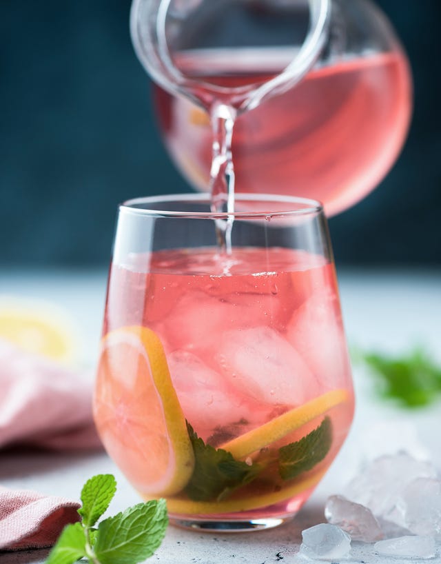 agua de jamaica, con hibiscus