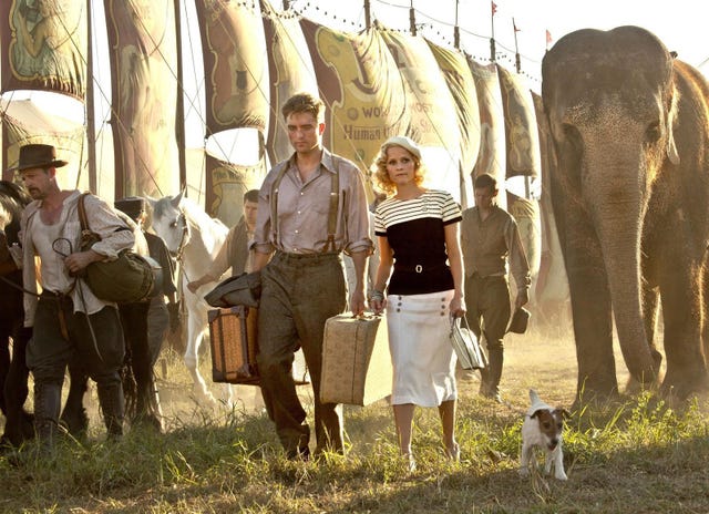 'agua para elefantes' 2011, con reese witherspoon y robert pattinson