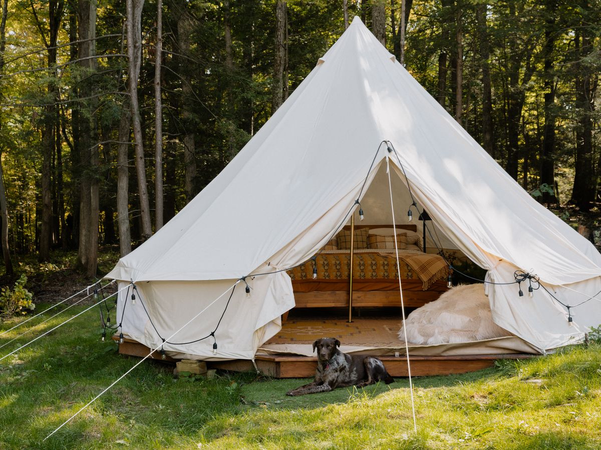 Semi-Permanent Tent Setup  Wall tent, Tent living, Canvas wall tent