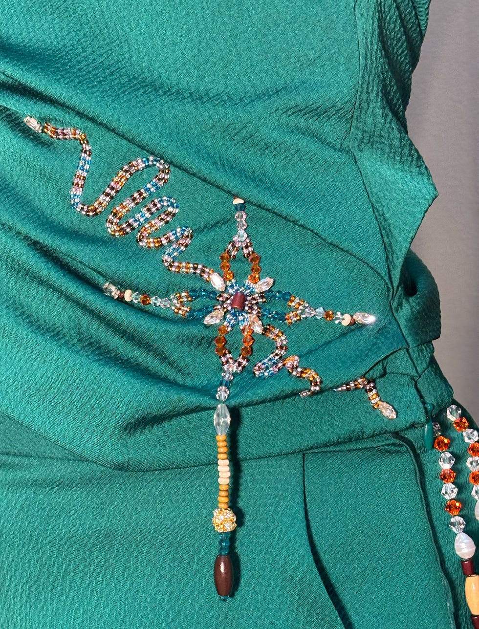 beading detail from the ahluwalia springsummer 2025 collection