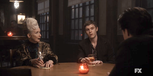 american horror story double feature, frances conroy, evan peters, finn wittrock