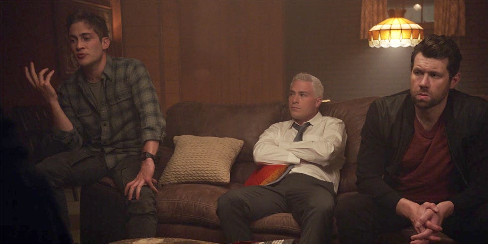 RJ, Detective Samuels, and Harrison in Episode 5 of American Horror Story: Cult​