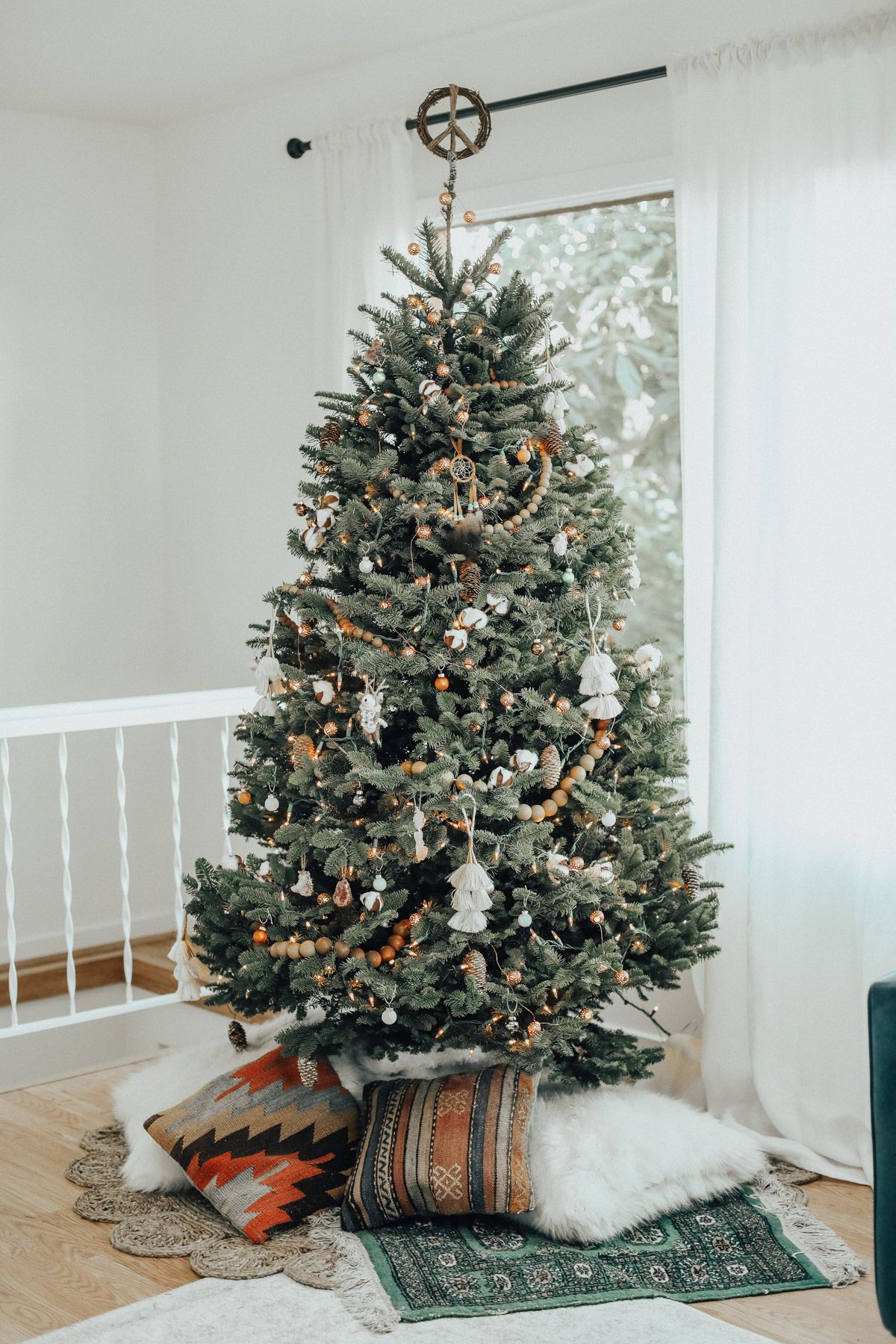 Number Fifty-Three: Simple & Inexpensive Boho Christmas Tree