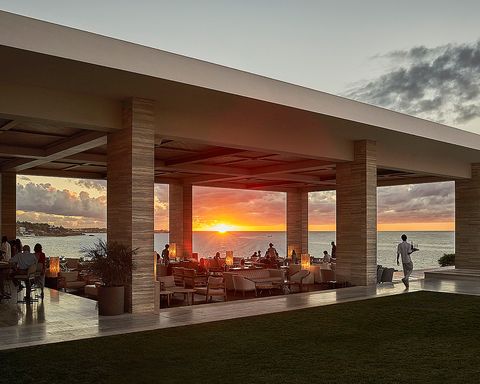 the sunset lounge at four seasons anguilla, in the caribbean