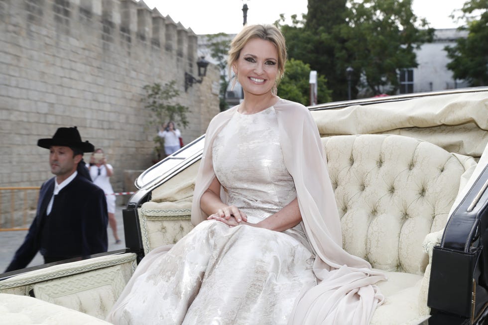 Ainhoa Arteta en su boda con Matías Urrea.