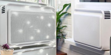 two air conditioning units positioned beside each other