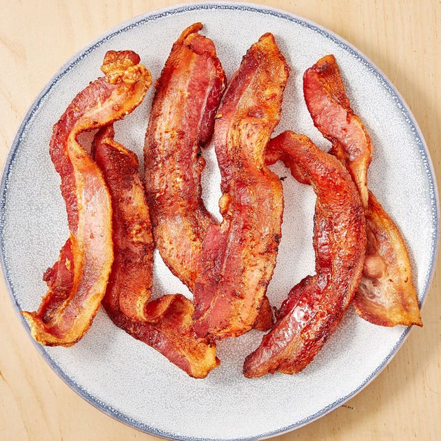 crispy bacon made in the air fryer
