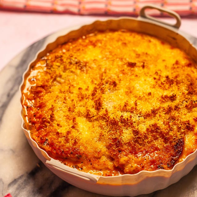 a pan of food