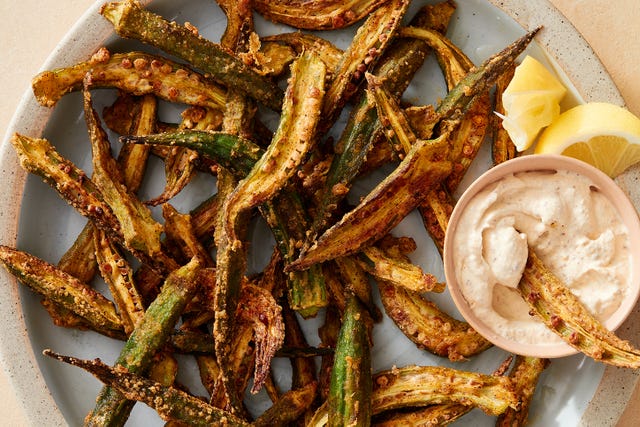 air fryer cajun spiced okra