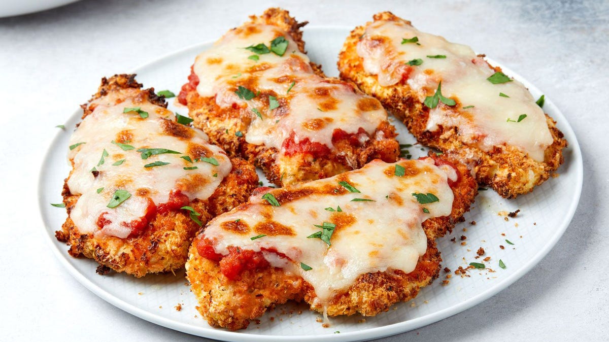 Air Fryer Chicken Parmesan Might Be The Best Way To Make The Iconic Dish
