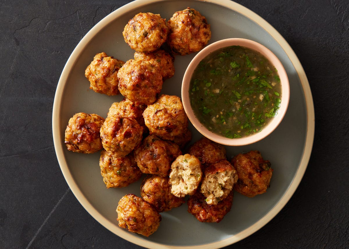 preview for Air Fryer Chipotle Chicken Meatballs Are The Easiest Bite-Sized App