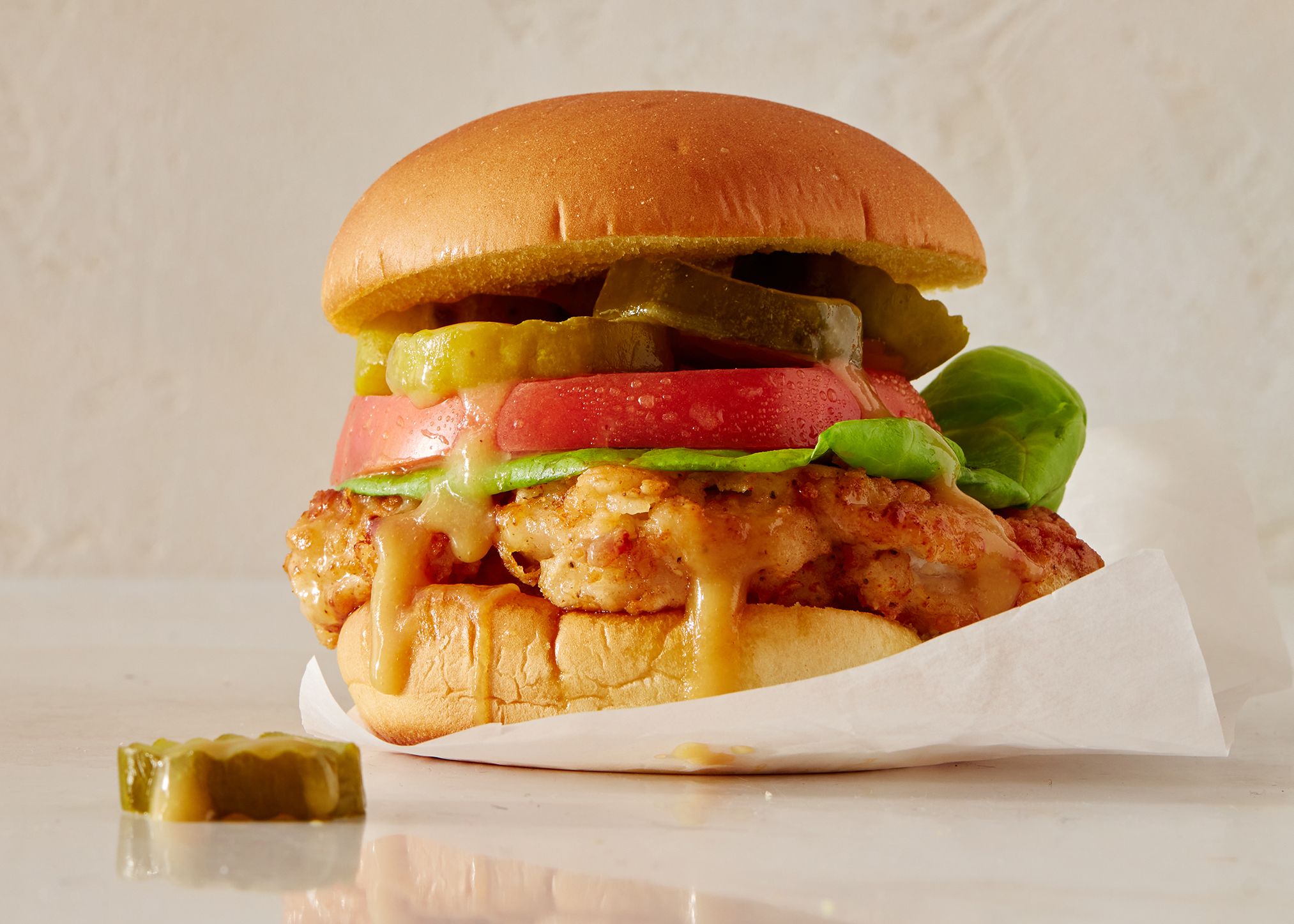 Air Fryer Chicken Sandwich with Sriracha Mayo - Skinnytaste