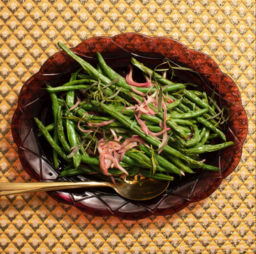 green beans with tarragon and shallots