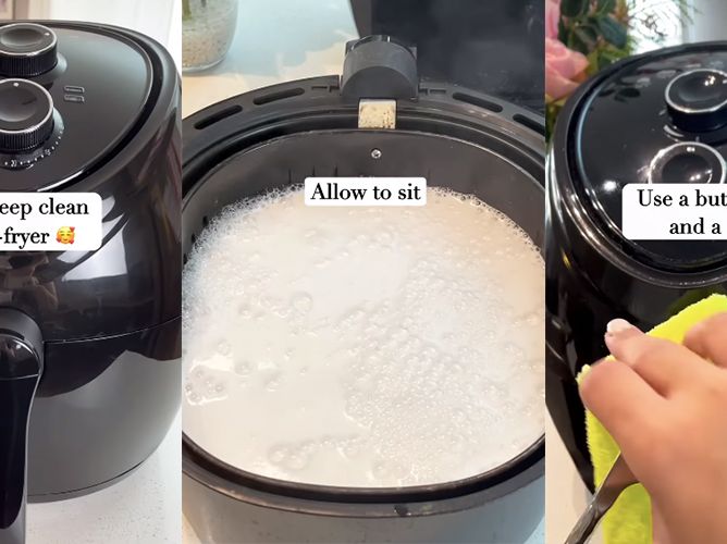 How to clean the pan and basket of my Philips Airfryer