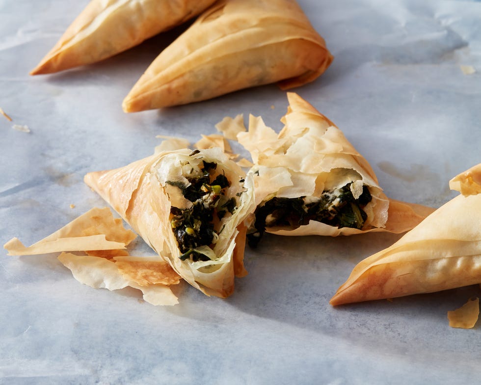air fryer kale and feta hand pies