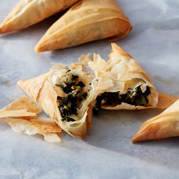 air fryer kale and feta hand pies