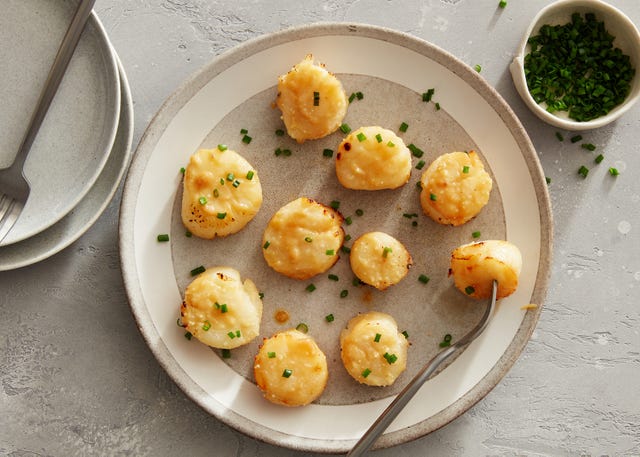 air fryer miso glazed scallops