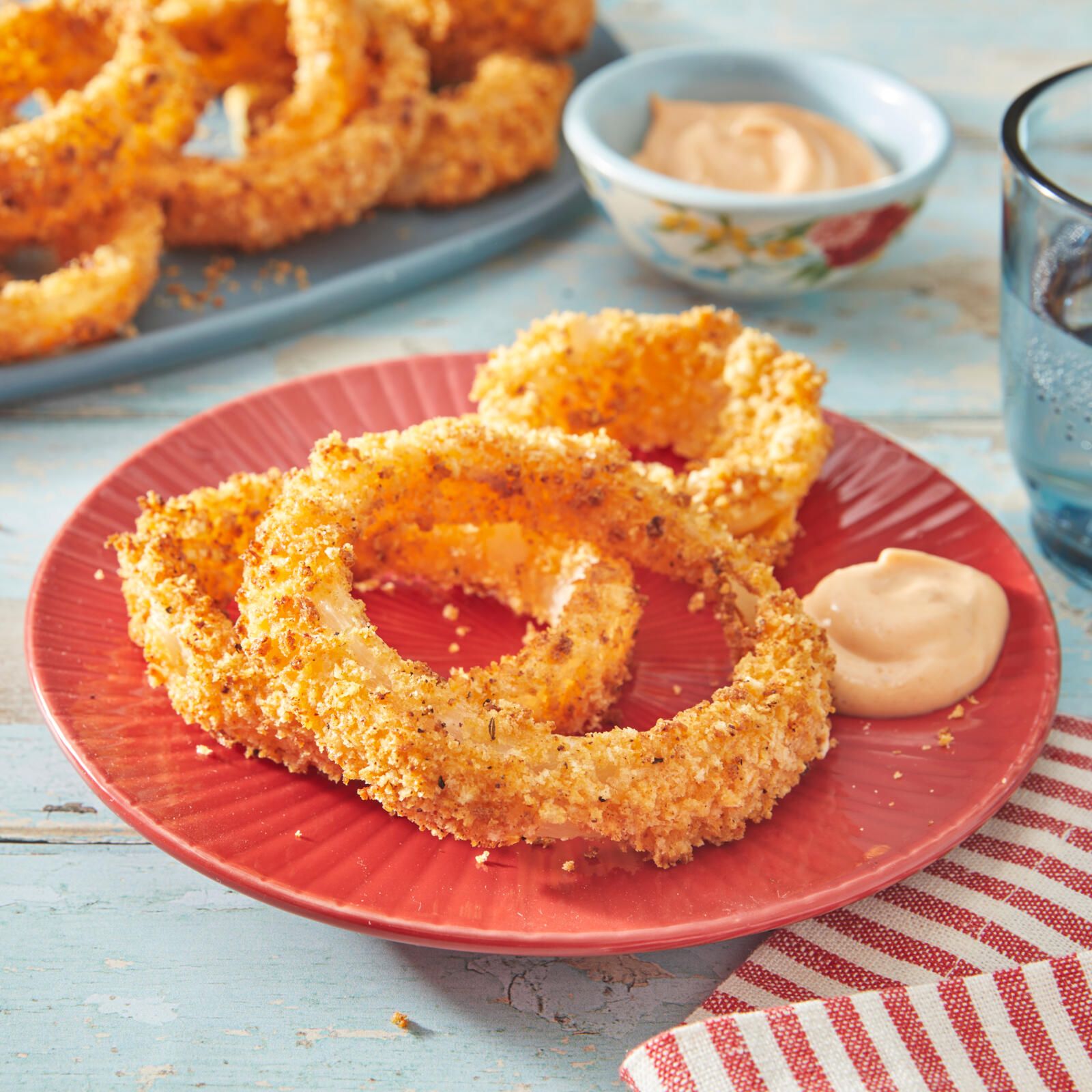 Potato Chip Crusted Baked Onion Rings - Fork Knife Swoon