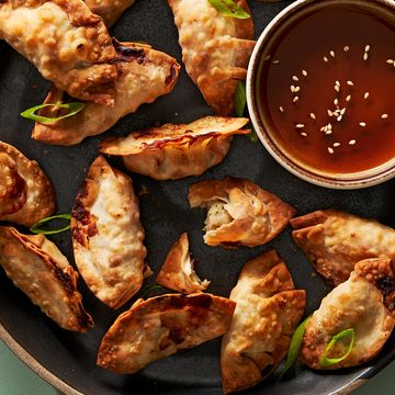 air fryer potstickers with bacon