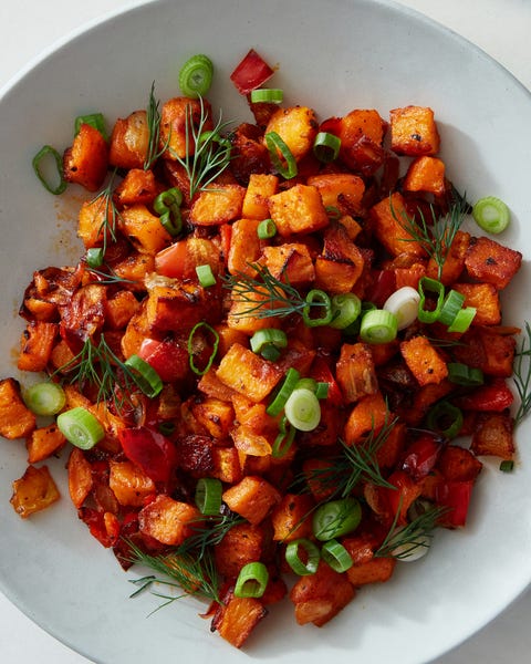 air fryer sweet potato hash