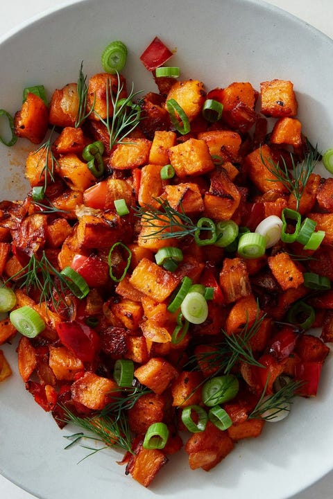 air fryer sweet potato hash