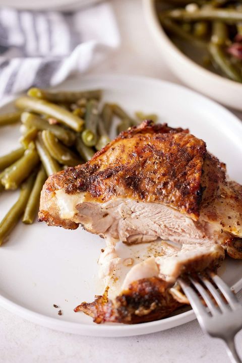 air fryer turkey thighs with green beans