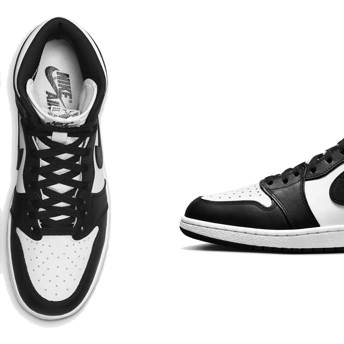 Real vs. Fake - White Supreme x Air Jordan 5 Comparison