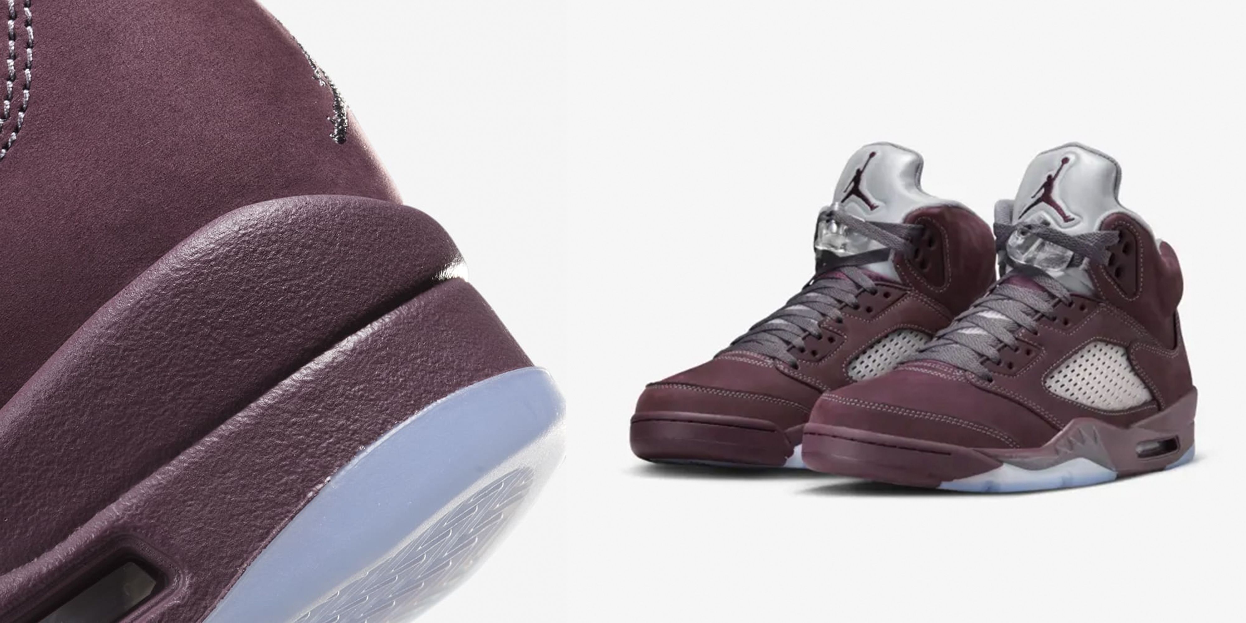 Jordan 5 2024 burgundy leather