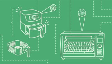 anatomical illustration of an air fryer