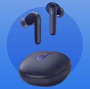 blue soundcore noise cancelling earbuds