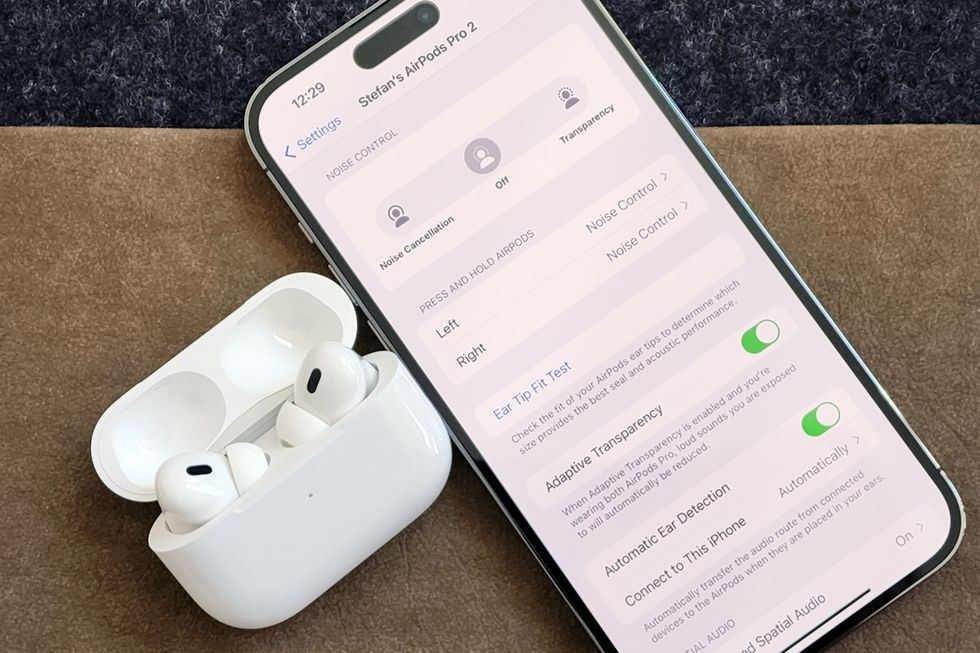 settings on iphone 14 for airpods pro