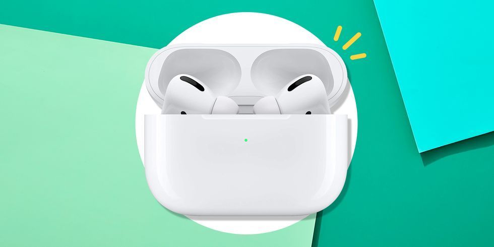 white apple airpods pro inside a case