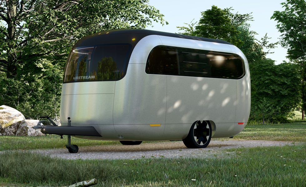 airstream x porsche concept travel trailer