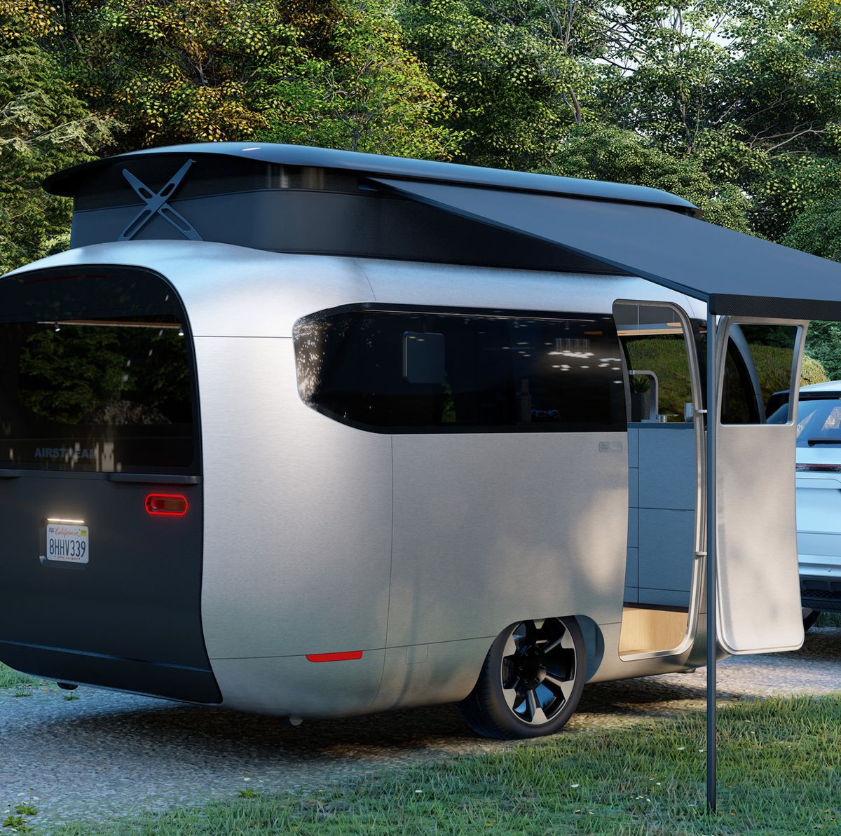 Airstream and Studio . Porsche Reveal the Camping Trailer of the Future