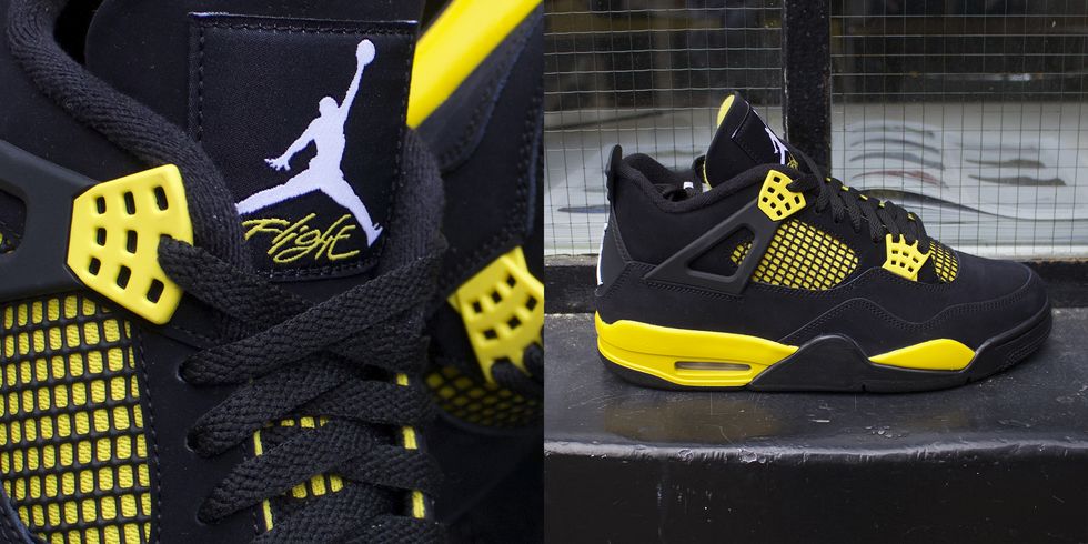 Nike Air Jordan 4 Thunder - Black/Tour Yellow • Price »