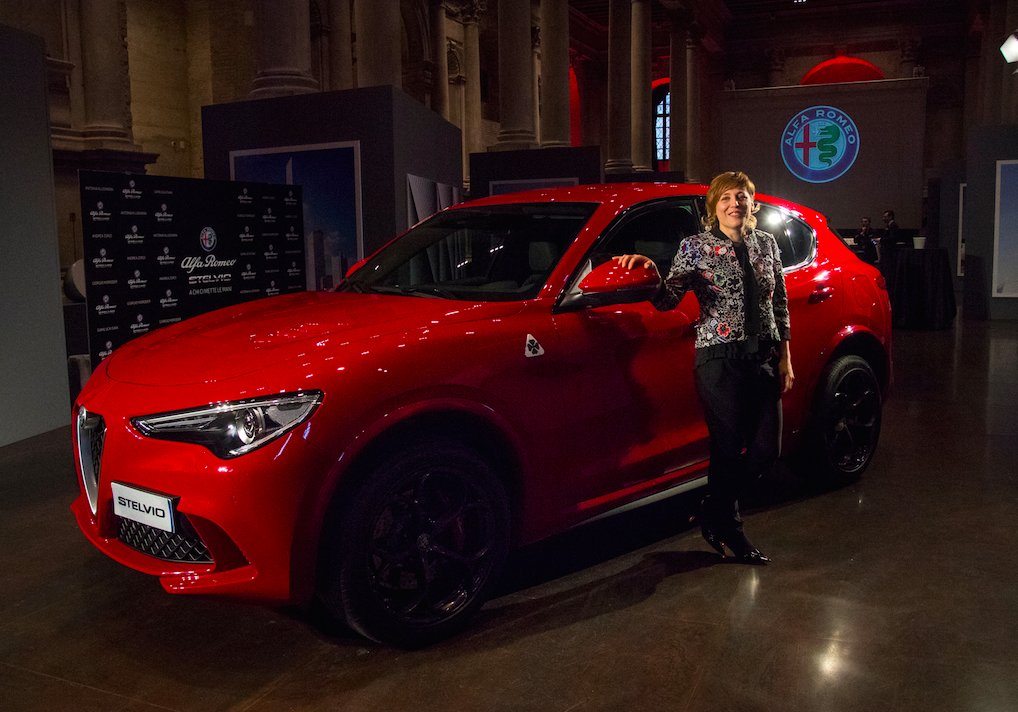 Antonia Klugmann e la nuova Alfa Romeo Stelvio
