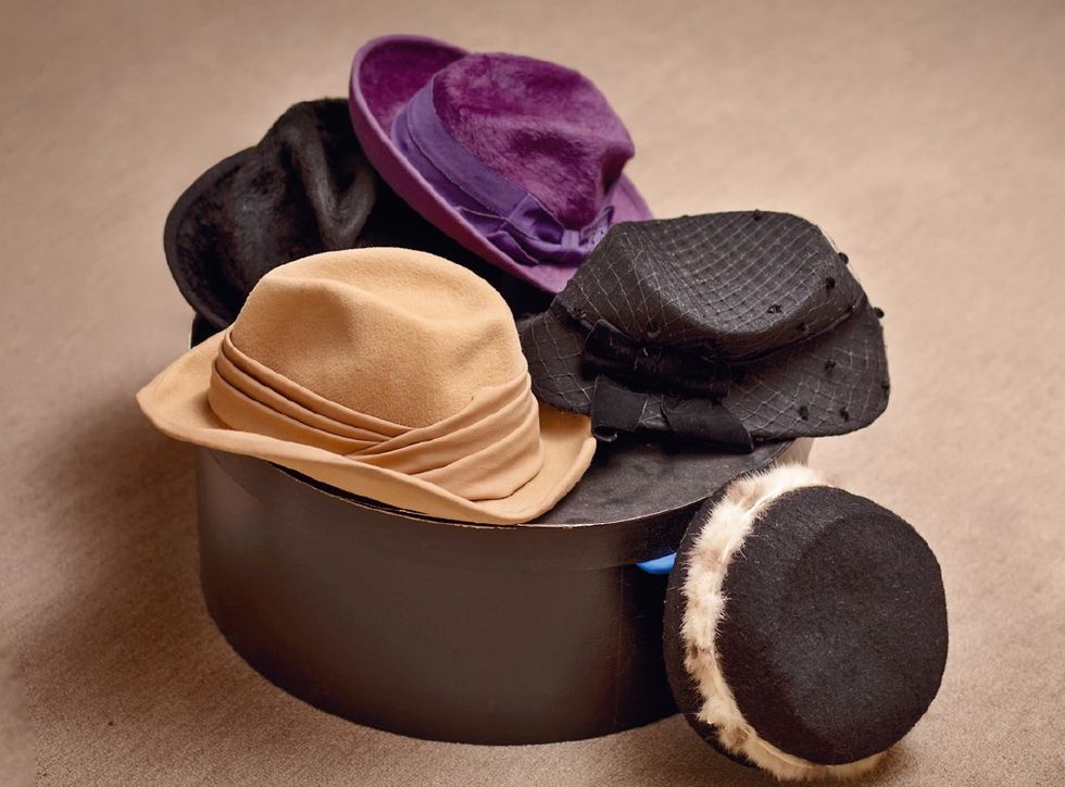 a group of hats