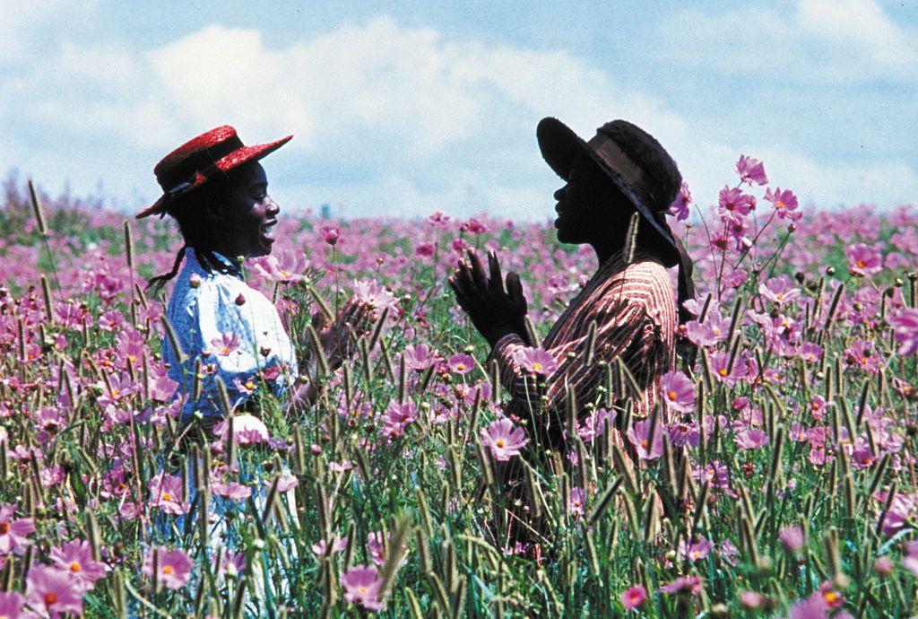 on the set of "the color purple"