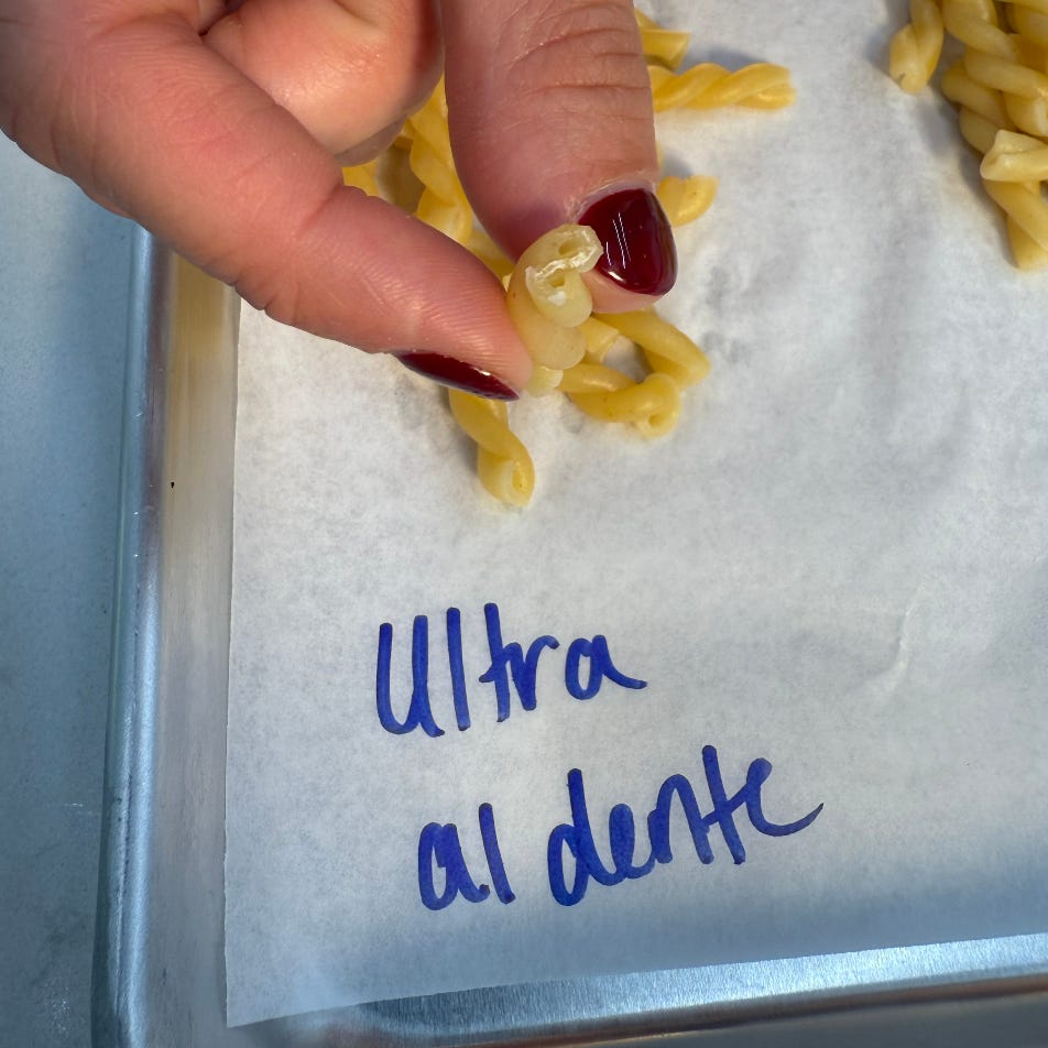 how to cook pasta to al dente