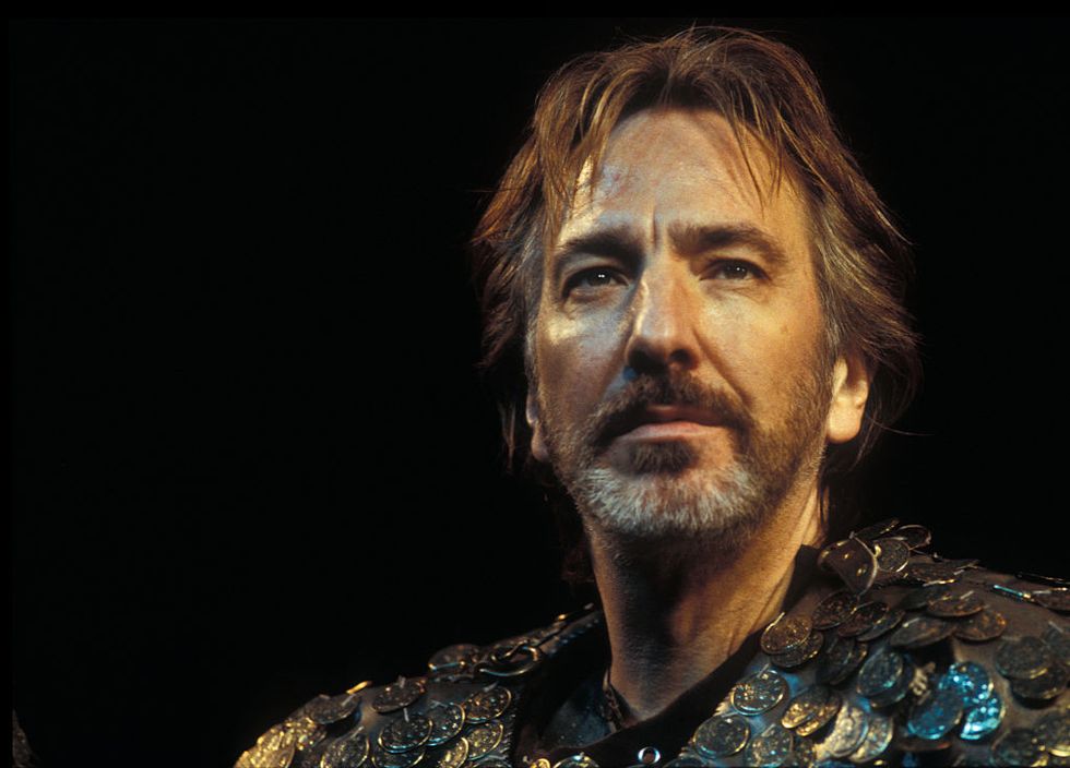 UK - Alan Rickman as Antony in the National Theatre's production of William Shakespeare's Antony and Cleopatra directed