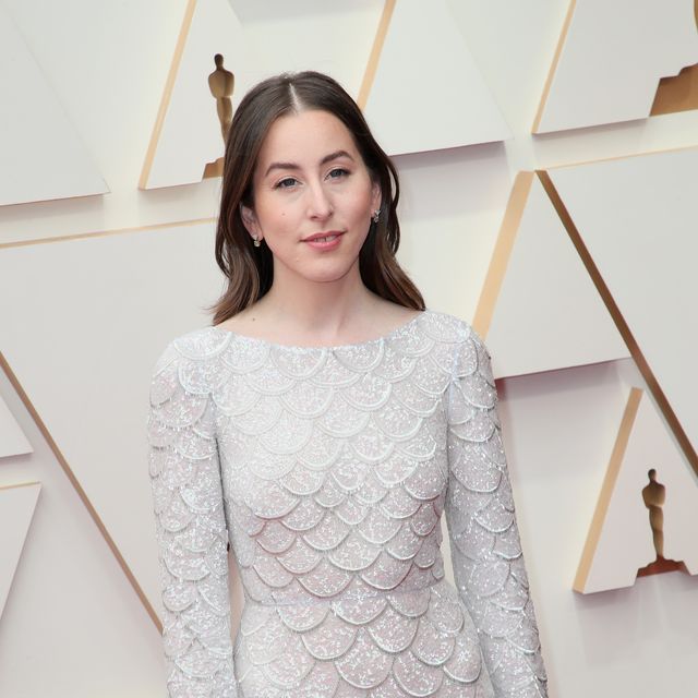 Louis Vuitton Scales Dress worn by Alana Haim on Oscars 2022 Red-Carpet