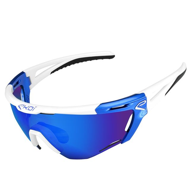 Eyewear, Sunglasses, Glasses, White, Goggles, Personal protective equipment, Cobalt blue, Vision care, Eye glass accessory, Transparent material, 