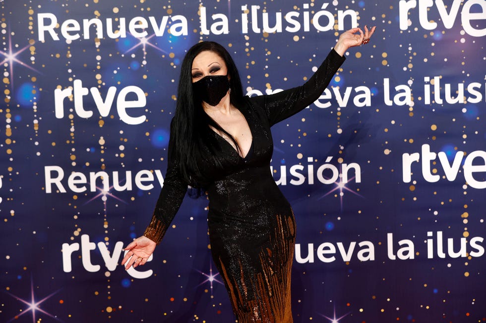 alaska famosos en la presentación de la programación de navidad de tve