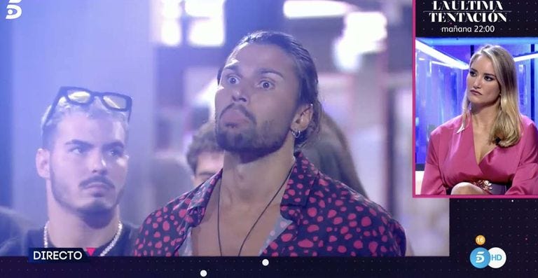 luca onestini y alba carrillo en television