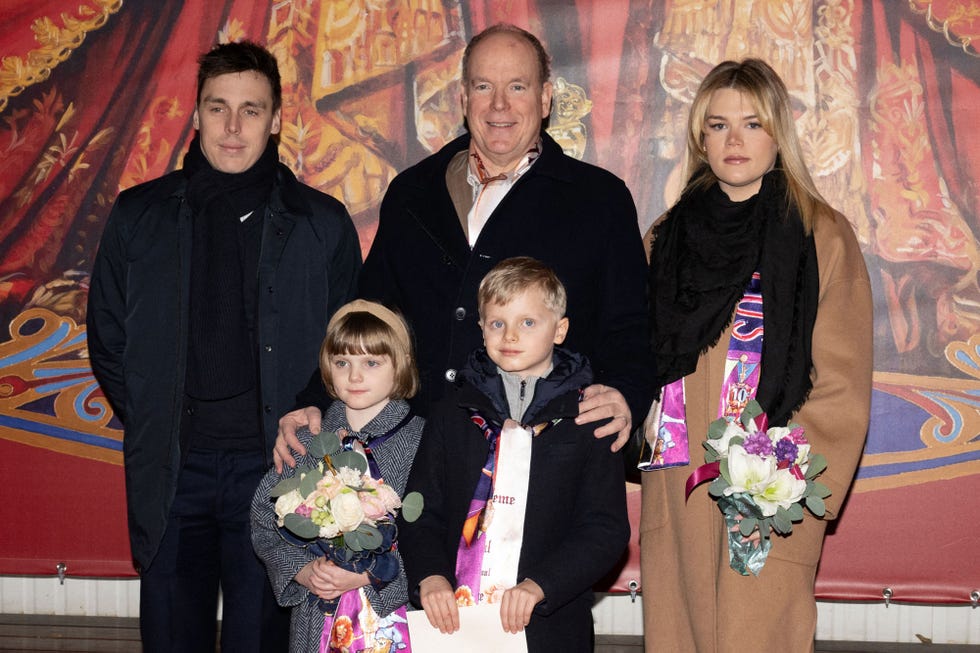 el príncipe monegasco con su familia