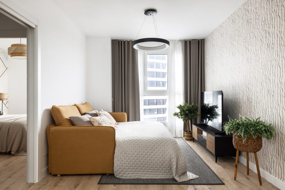sofá cama en el salón
