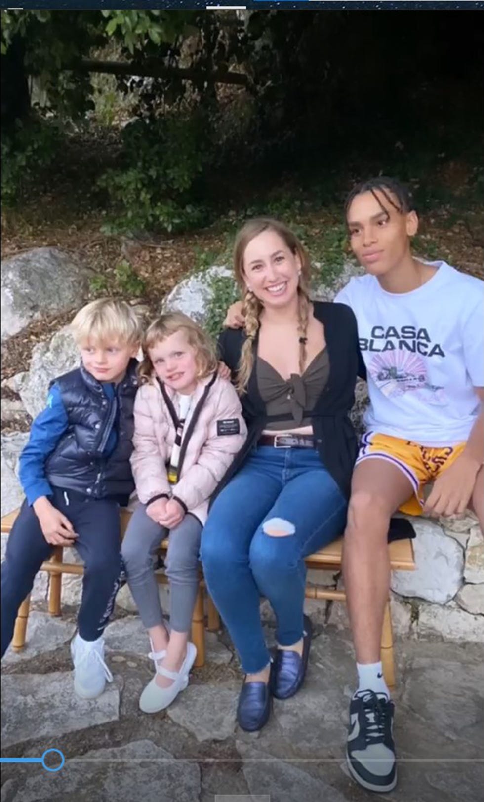 jacques, gabriella, jazmin grace y alexander, los cuatro hijos de alberto de mónaco