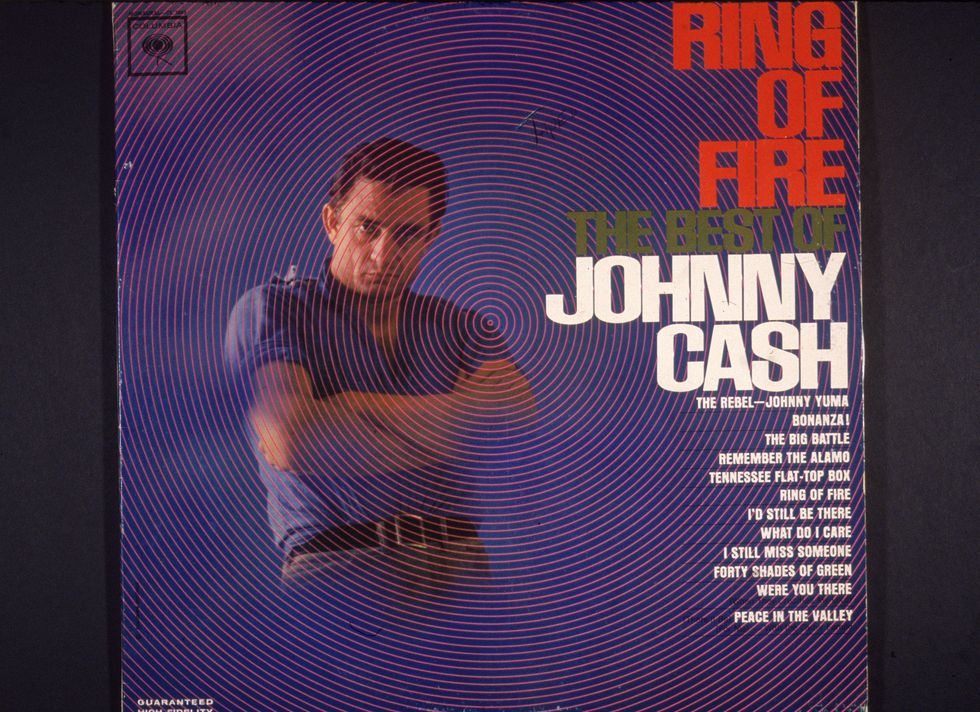 Johnny Cash 'Ring Of Fire' Album Cover