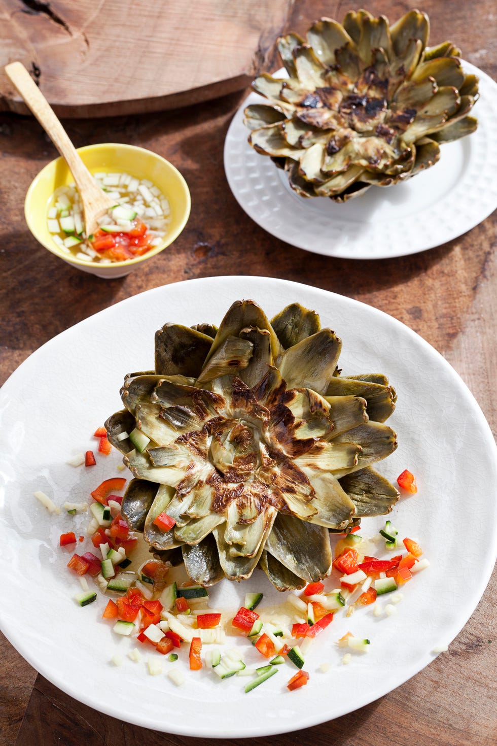 Cómo hacer alcachofas a la romana con verduras