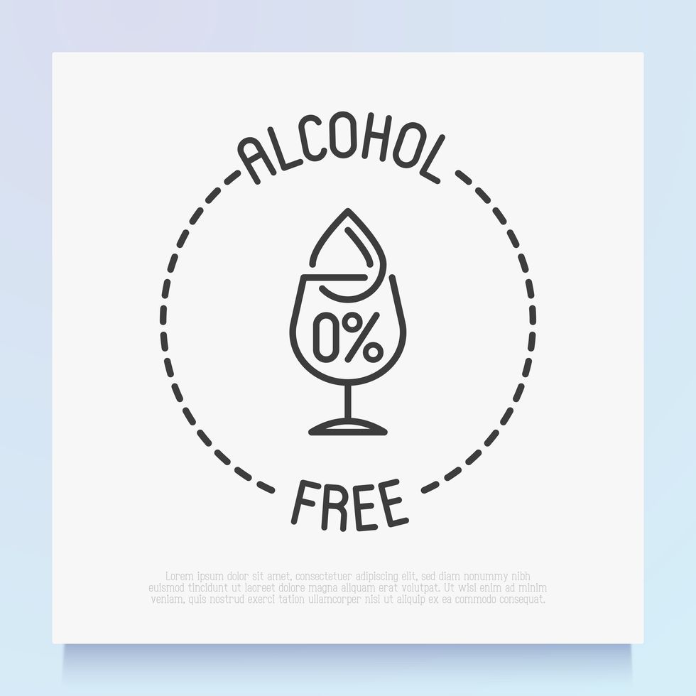 alcohol free sign